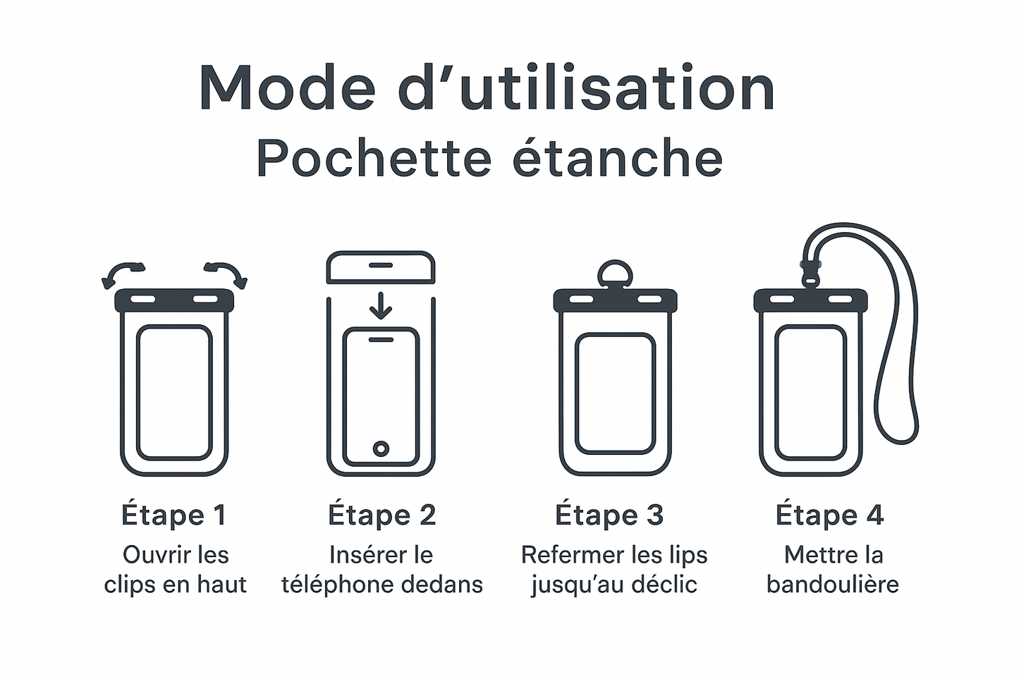 housse étanche pour téléphone universelle